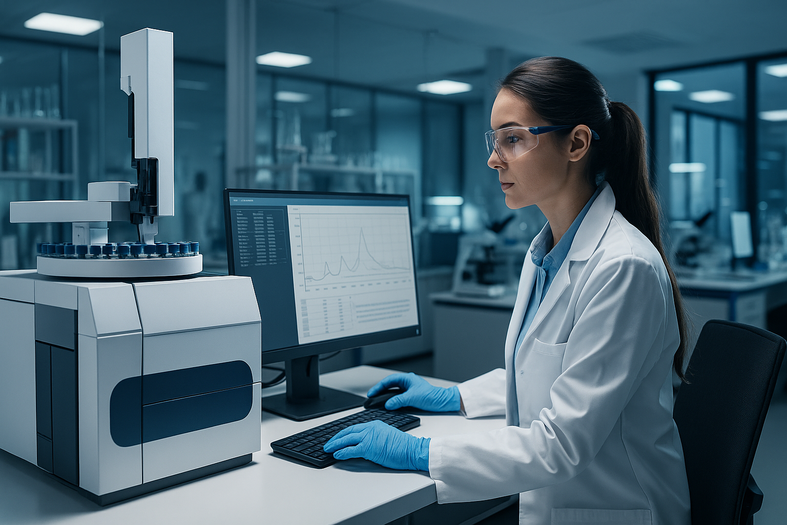 Automatic data exchange with laboratory instruments